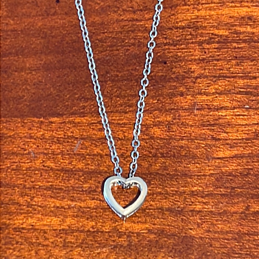 Minimalist Cut-Out Heart Necklace